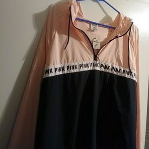 Pink winderbreaker jacket